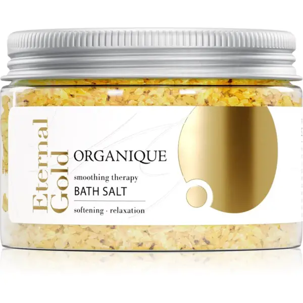 Organique Eternal Gold Smoothing Therapy relaxačná soľ do kúpeľa 600 g