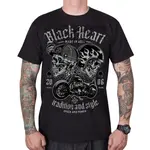 Triko BLACK HEART Traditional and Style černá L