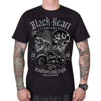 Triko BLACK HEART Traditional and Style černá L
