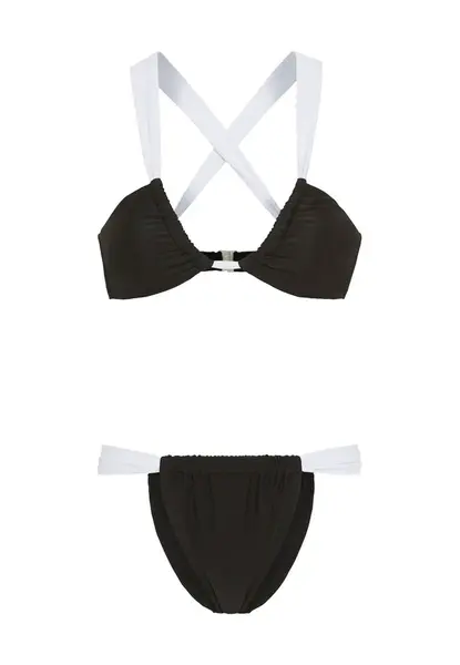 LSCN by LASCANA Bikiny  čierna / biela