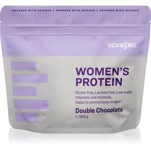Voxberg Women's Protein srvátkový proteín pre ženy príchuť Double Chocolate 990 g