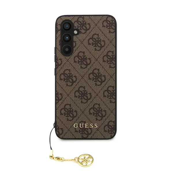 Zadní kryt Guess 4G Charms pro Samsung Galaxy S23 FE, hnědá