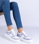 Gemre Purple lace-up sneakers on a chunky sole Lusinda