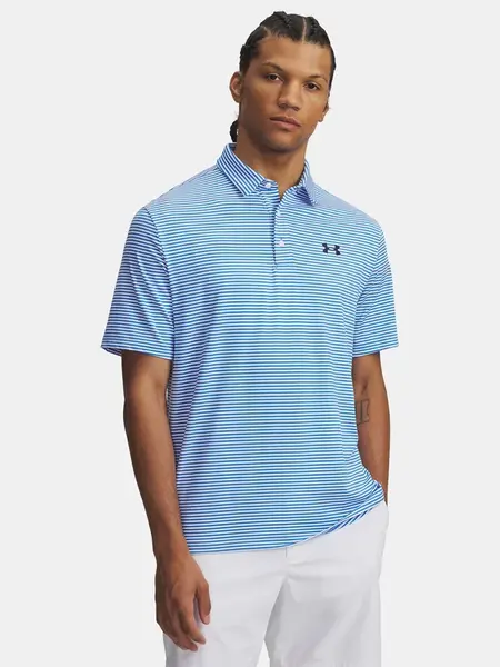 Pánské tričko Under Armour UA Playoff 3.0 Stripe Polo-BLU - Pánské