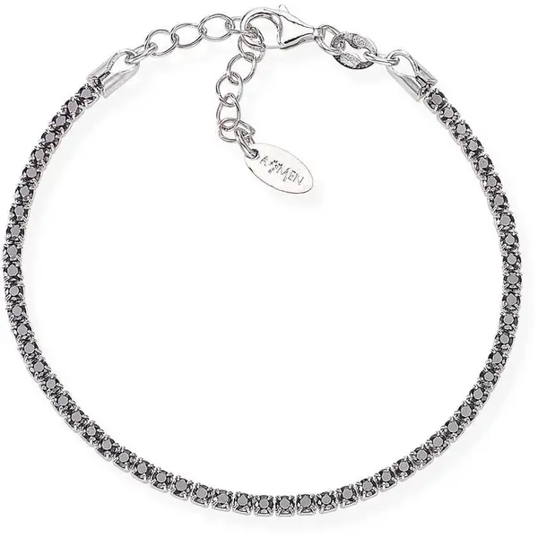 Amen Stříbrný náramek se zirkony Tennis BTBN16