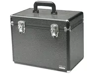 Kadernícky a kozmetický kufor Sibel - čierny (0150591) + darček zadarmo