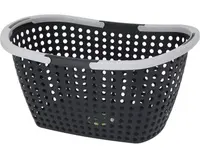 Nákupný košík 15 l, čierny, recyklovaný plast%
