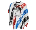Pánska pláštenka na strihanie vlasov a fúzov Barbertime Banded Pro Barber Cape XL - biela - Pirates of the Barbertime + darček zadarmo