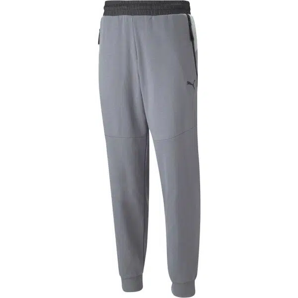 Puma ALPHA HOLIDAY SWEATPANTS FL B Detské tepláky, sivá, veľkosť