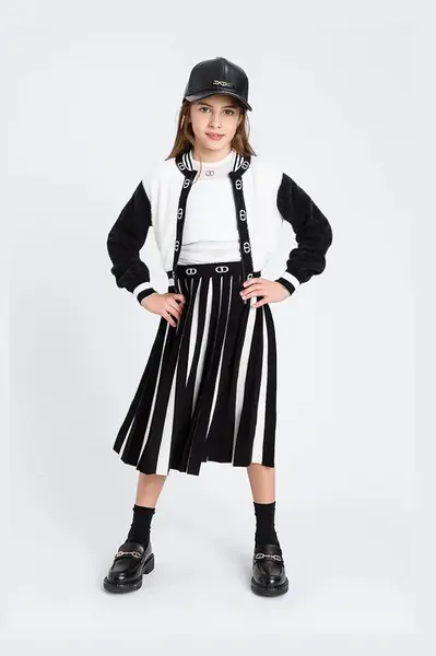 Detský kardigan s prímesou vlny Twinset