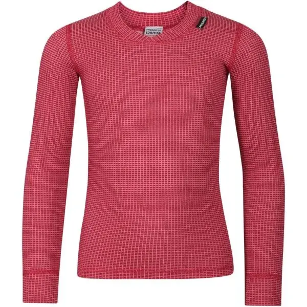 PROGRESS MICROSENSE LS2 Dievčenské funkčné tričko, vínová, veľkosť 140-146