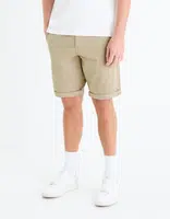 Béžové pánske chino kraťasy Celio Bochinobm