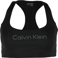 Calvin Klein ESSENTIALS PW MEDIUM SUPPORT SPORTS BRA Dámska športová podprsenka, čierna, veľkosť