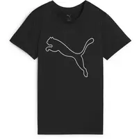 Puma W TAD ESSENTIAL HEATHER LOGO TEE Dámske tričko, čierna, veľkosť