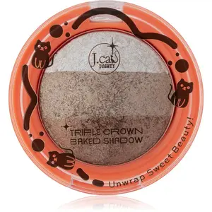 J.Cat Beauty Triple Crown dlhotrvajúce očné tiene odtieň 103 Gingerbread 2.5 g