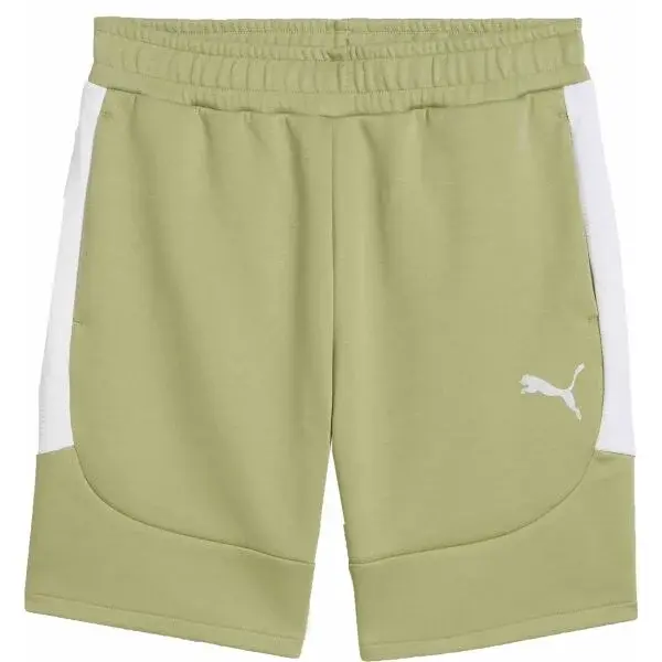 Puma TEAMEVOSTRIPE SHORTS Pánske šortky, khaki, veľkosť