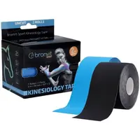 BronVit SPORT KINESIO TAPE SET 5CM X 6 M Set kineziologických tejpov, čierna, veľkosť