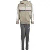 adidas 3 STRIPES TIBERIO Chlapčenská súprava, tmavo sivá, veľkosť