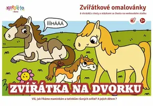 Zvířátka na dvorku - Zvířátkové omalovánky