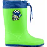 Coqui RAINY COLLAR Detské čižmy, svetlo zelená, veľkosť