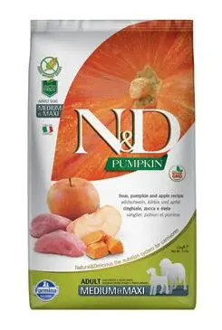 N&D Pumpkin Dog Adult M/L Boar & Apple 2,5kg