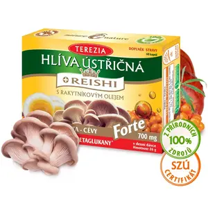 Terezia Hlíva ústřičná+reishi Forte Cps.60