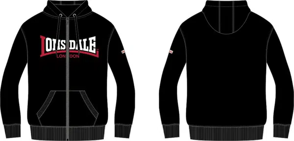 Lonsdale Men's hooded zipsweat jacket regular fit