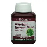 Medpharma Kyselina Listová 400mcg Tbl.107