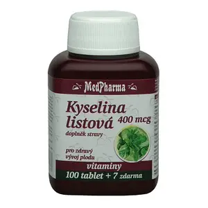 Medpharma Kyselina Listová 400mcg Tbl.107