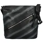 Trendy dámská koženková crossbody kabelka Ewoona, černá