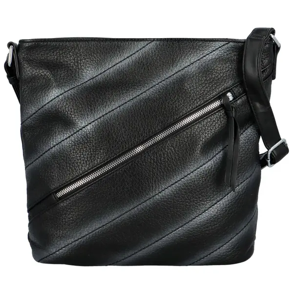 Trendy dámská koženková crossbody kabelka Ewoona, černá