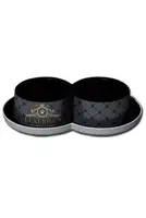 Miska plast Luxurious double černá 2x350ml