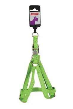 Postroj pes Mac Leather zelená 20mm Zolux