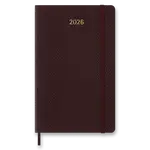 Diář Moleskine Precious & Ethical 2026 - měkké desky, L, týdenní, vínový