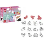 Janod Razítka Jednorožec 15 ks od 3 let