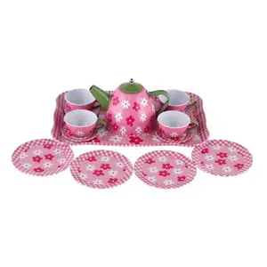 Čajová sada nádobí plech 14ks