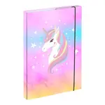 Dřevěné desky na školní sešity A4 Rainbow Unicorn