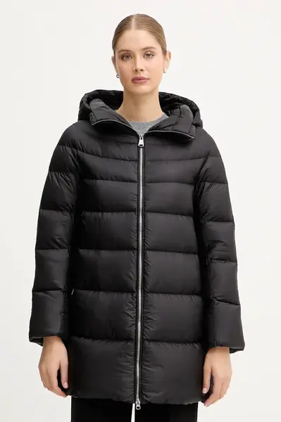 Péřová bunda Hetrego HANNA černá barva, zimní, oversize, 8P602