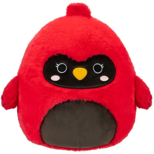 Squishmallows Fuzz-A-Mallows Kardinál - Cazlan, 30 cm