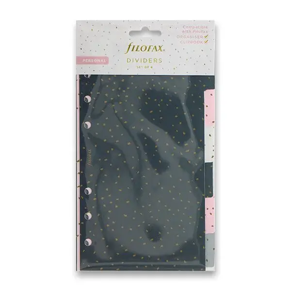 Rozřazovač Confetti 6 záložek - náplň osobních diářů Filofax