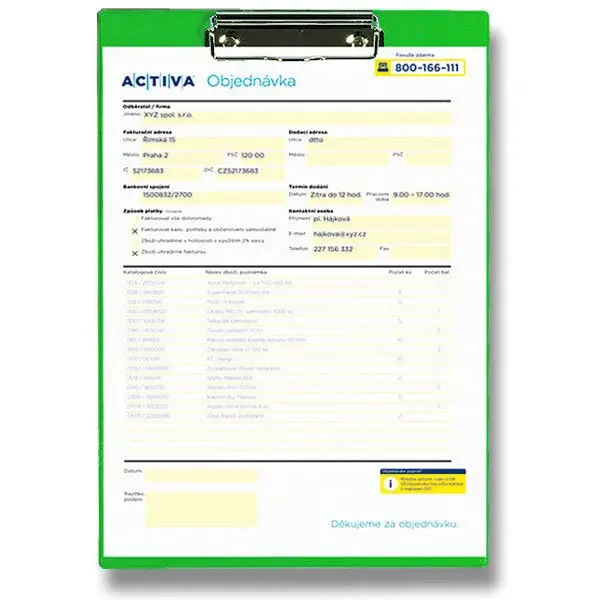 Psací podložka Titan - zelená