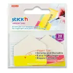 Samolepicí záložky Hopax Stick’n Arrow Tabs 38 x 38 mm, 2×10 listů - žlutá, červená