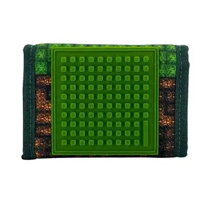 PIXIE CREW Peněženka, zelená, Mine&Craft 50 pixelů