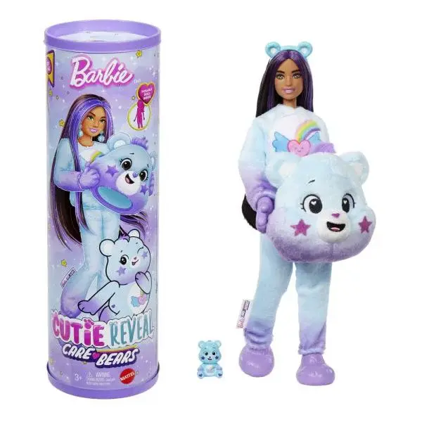 Barbie Cutie Reveal Barbie a starostliví medvídci Série 2 - Fialová