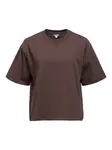 OBJECT Tričko 'OBJGima'  tmavohnedá
