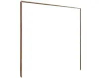 Paspartový rám k šatní skříni Emden, 138 cm, prkenný dub
