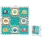 HM Studio Pěnové puzzle Sloni a sovy 9 ks