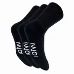 IOMI 3 páry Diabetik ponožiek so zdravotným lemom bez gumičiek Čierne - Veľkosť ponožky 39-42