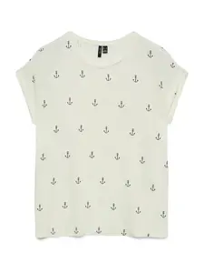 VERO MODA Tričko  čierna / biela