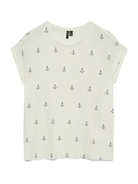 VERO MODA Tričko  čierna / biela